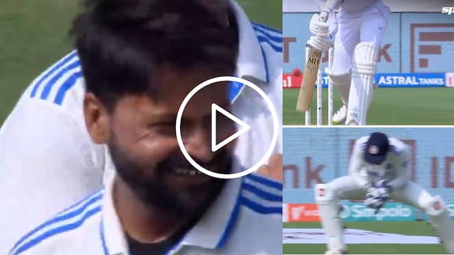 [Watch] Mukesh Kumar's Hardwork Pays Off; Gets His Maiden Home Test Wicket
